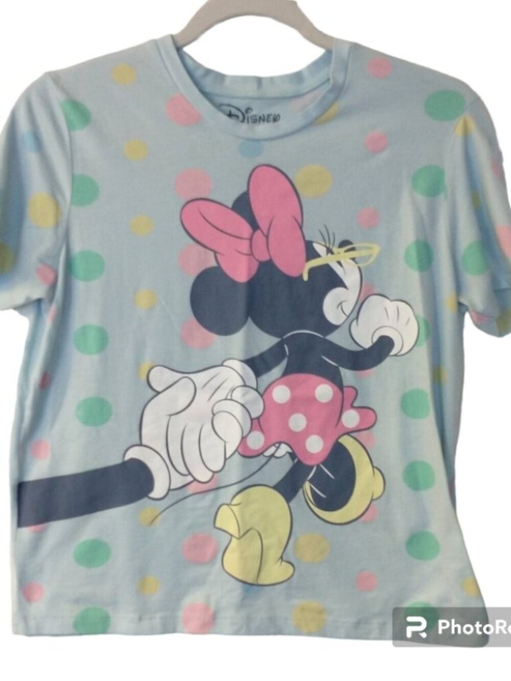 Girls Disney Minnie Mouse Polka Dot  Shirt Sleeve T-shirt Size Medium